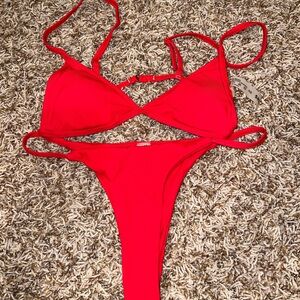 Red Bikini Set